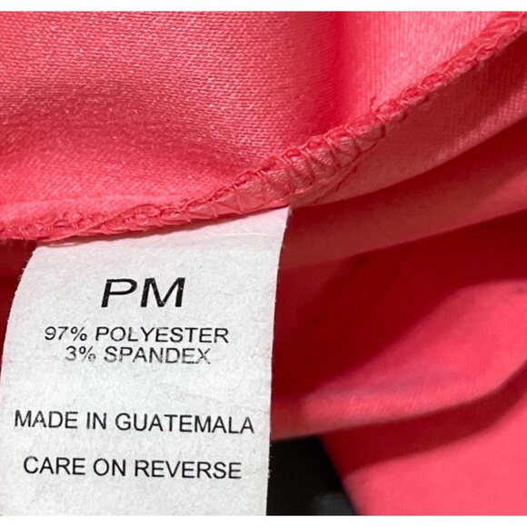 Briggs Petite Jacket Melon Pink Medium M Petite Stretch Button Front - Picture 6 of 8